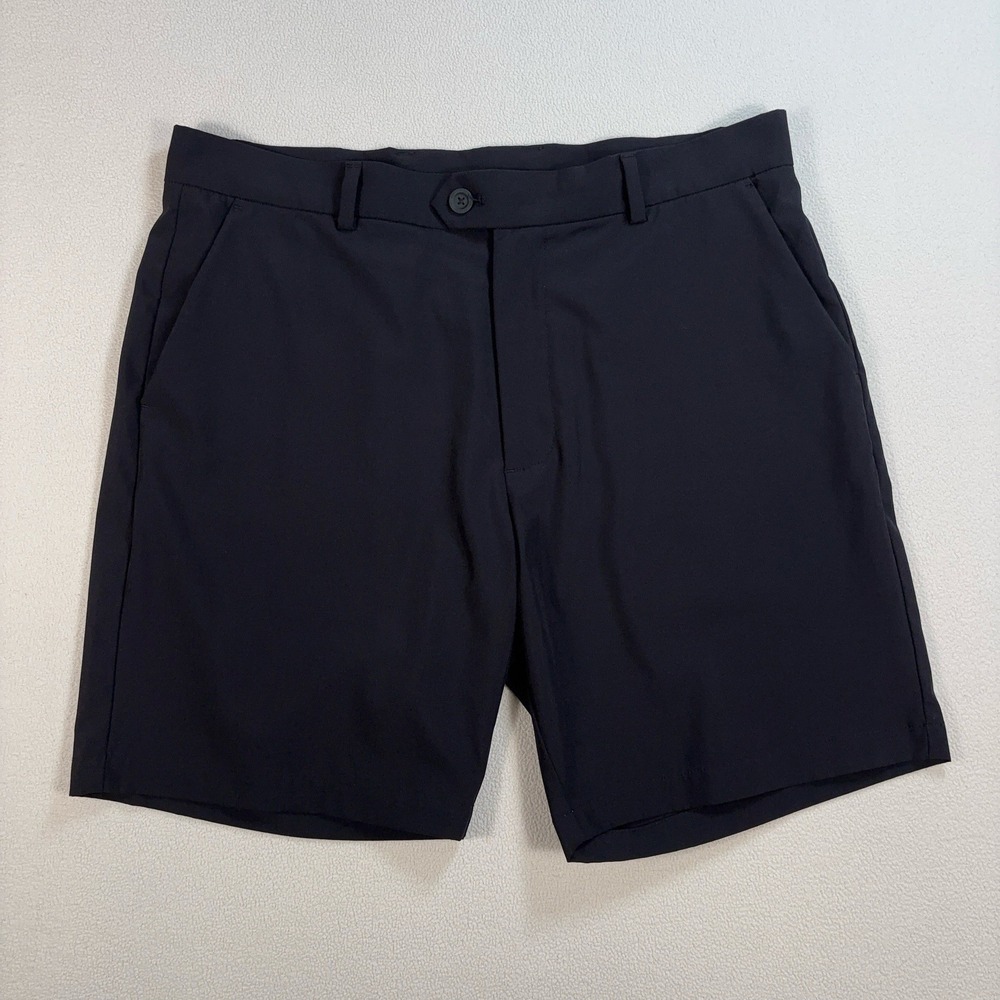 G/Fore 8" Maverick Hybrid Shorts Men's 36 Black Stretch Pockets Golf Chino Logo